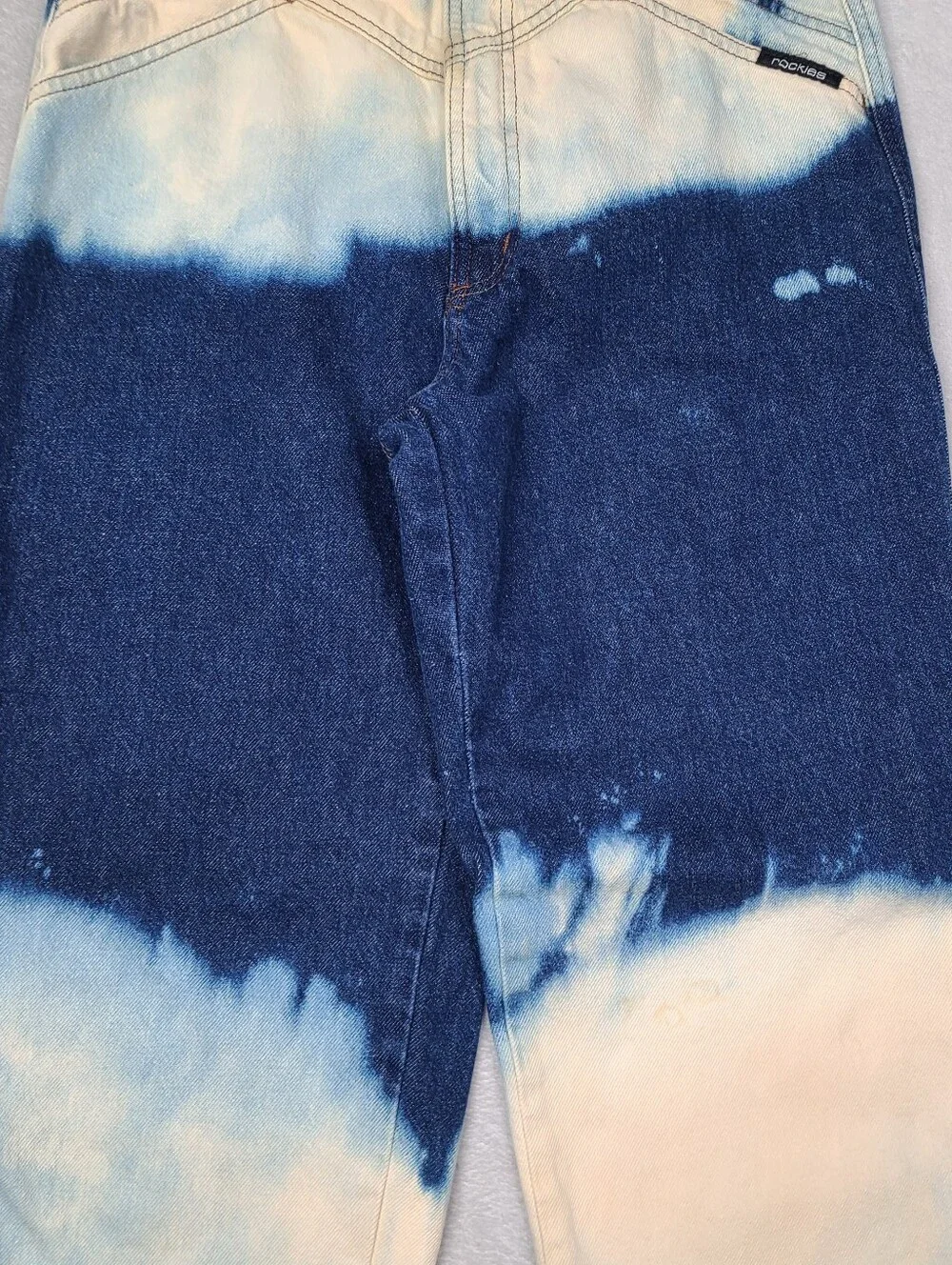Vtg Rocky Mountain High Rise Mom Jeans Western Tie-Dye 26x31 Americana USA Made